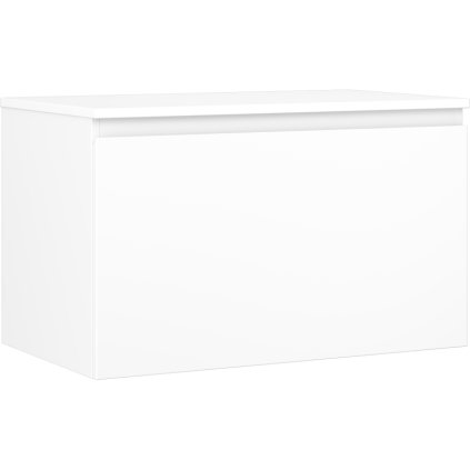 Mexen Orio, mobilier de baie 80 cm cu blat, 1 sertar, alb mat, 91A10-08047-1-BFC01