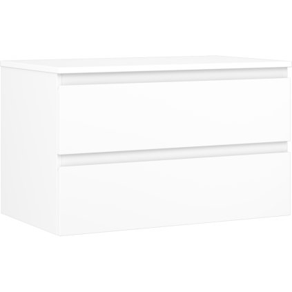 Mexen Orio, mobilier de baie 80 cm cu blat, 2 sertare, alb mat, 91A10-08047-2-BFFC01