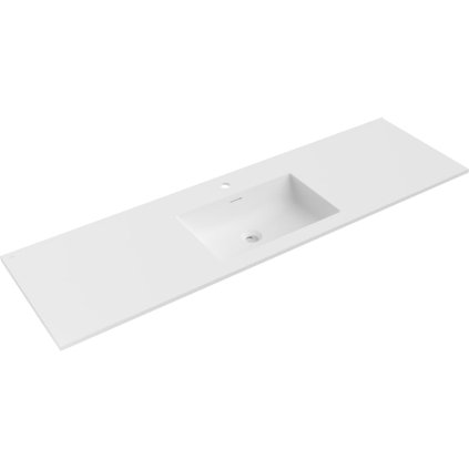 Lavoar de blat Mexen Otis, 161 × 46,5 cm, alb mat, 25181601