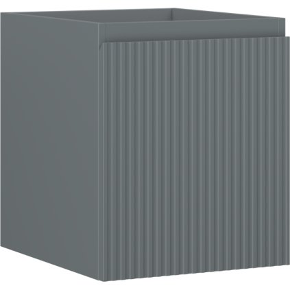 Mexen Rivel, mobilier baie 40 cm, 1 sertar, canelat, grafit mat, 91A20-04047-1-BF66