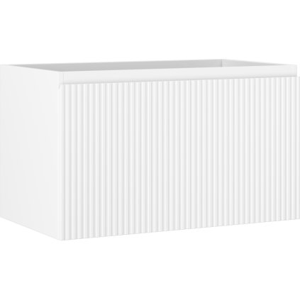 Mexen Rivel, mobilier baie 80 cm, 1 sertar, canelat, alb mat, 91A20-08047-1-BF01