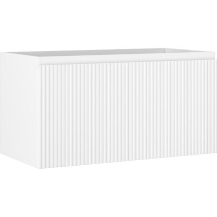 Mexen Rivel, mobilier baie 90 cm, 1 sertar, canelat, alb mat, 91A20-09047-1-BF01