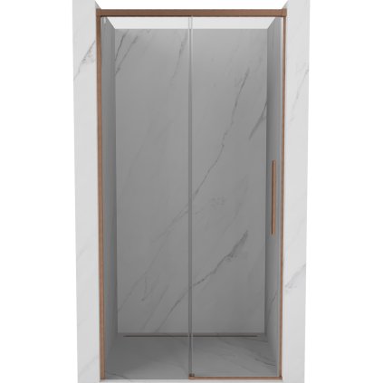 Mexen Rox, ușă glisantă de duș 110 cm, sticlă transparentă de 8 mm, profil mat cupru, 8C2-110-000-65-00