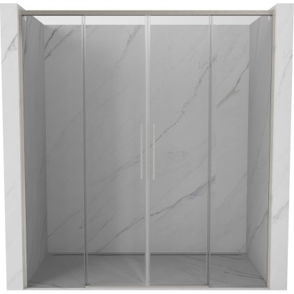 Mexen Rox, ușă glisantă de duș 190 cm, sticlă transparentă de 8 mm, profil din oțel, 8C2-190-002-97-00