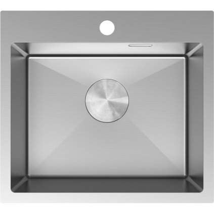 Chiuvetă Mexen Solix, din oțel inoxidabil cu 1 compartiment, 500 x 450 mm, oțel periat, 6402501000-01