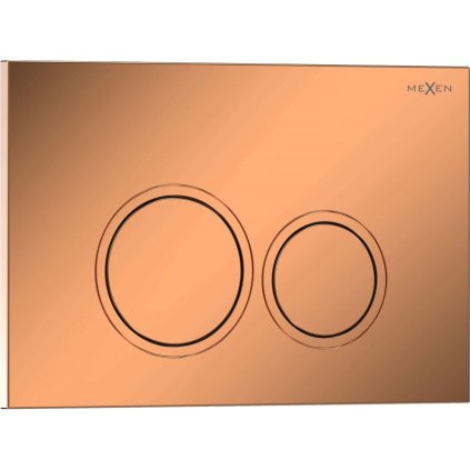 Mexen Tex 01, buton încastrat, auriu-roz lucios, 6101-09