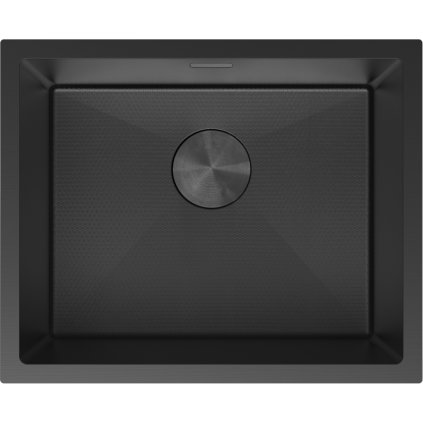 Chiuvetă Mexen Trixo, din oțel inoxidabil cu 1 compartiment, 540 x 440 mm, neagră, model fagure, 6414541000-70HC