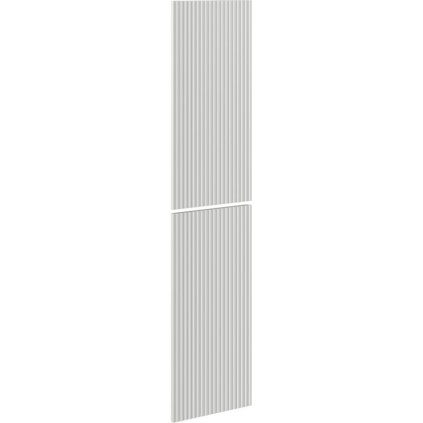 Mexen, Front canelat pentru corp de mobilier de baie 35 x 80 cm (2 buc.), gri mat, 91A21-1600-300-2-62