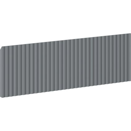 Mexen, Front canelat pentru corp de mobilier de baie 60 x 20 cm, grafit mat, 91A20-0600-235-1-66