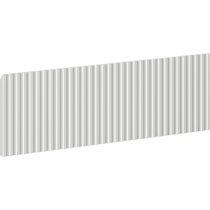 Mexen, Front canelat pentru corp de mobilier de baie 60 x 20 cm, gri mat, 91A20-0600-235-1-62