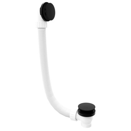 Polysan, Set cadă, clic-clac, lungime 1200 mm, dop 72 mm, negru mat, 71858.21