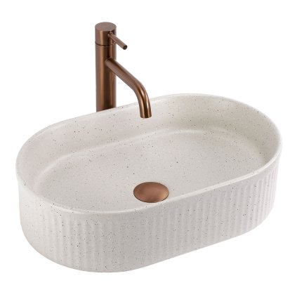 Lavoar de blat Rea Vanda, 490x310x130 mm, imitație bej-piatră, REA-U7342