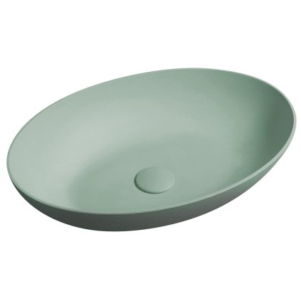 Sapho, lavoar de blat din beton FORMIGO, 60x40cm, verde mat, FG223