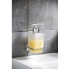 Aqualine, perie suspendată APOLLO WC, sticlă de lapte, mat negru, 1416-08B