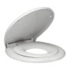 Aqualine, Scaun de toaleta pentru copii integrat intr-un scaun de toaleta clasic, Soft Close, alb, FS125