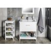 Aqualine, dulap pentru lavoar cu etaj ETIDE 71,5x86x44 cm, alb mat, ET720