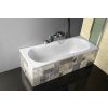 Aqualine, cada JIZERA 150x70x39cm fara picioare, alb, G1570