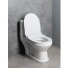 Aqualine, WC combinat PETIT pentru copii, gunoi spate/inferior, alb, PT520