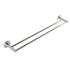 Aqualine, suport dublu pentru prosoape SAMBA 600mm, crom, SB111