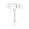 103470 aqualine samouzatvaraci pisoarovy ventil chrom zy12022