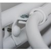 Aqualine, Uscător pentru 4 prosoape pentru elemente de încălzire, atașament universal, lungime 60 cm, alb, 25-03-SV460