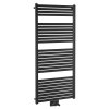 Aqualine, element de încălzire TONDI 600x1330 mm, conexiune centrală, negru mat, DT486T