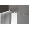 Aqualine, perete WALK-IN pentru instalare pe perete cu suport, dintr-o bucată, 800 mm, sticlă transparentă, WI081