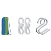 Bluegarden, hamac suspendat pentru o persoana 200x86 cm 480142B 1, albastru-verde, OGR-09026