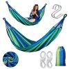 Bluegarden, hamac suspendat pentru o persoana 200x86 cm 480142B 1, albastru-verde, OGR-09026