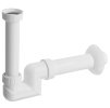 Bruckner, Sifon pentru chiuvetă cu piuliță slip-on 5/4' joasă, deșeuri 40 mm, plastic, 151.125.0