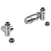 Bruckner, set de conexiune WICHER ECK colț termostatic, crom, 600.321.1