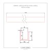 Cerano, profil de perete pentru instalare într-o nișă pentru uși și paravane Marino și Volpe L/P 190 cm, crom, CER-CER-425023