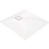 Deante Correo, cadă de duș dreptunghiulară din granit 90x90x3,5 cm, alb mat, DEA-KQR_A41B