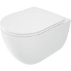 Deante Vas rotund, suspendat pentru WC Rimless 515x362x366 mm, alb lucios, DEA-CGRD6ZPW