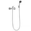 Erga Bahia, baterie de duș de perete cu set de puncte manual, crom, ERG-YKA-BW.BAHIA-CHR