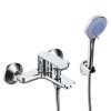 Erga Elena, baterie cadă cu set duș manual, crom, ERG-YKA-BW.ELENA-CHR