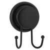 Erga Gavi, 2 carlige pentru prosoape pe ventuza, negru mat, ERG-YKA-CH.GAVI-H2-BLK