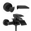 Erga Talea, baterie cadă cu set manual de duș cu punct, negru mat, ERG-YKA-BW.TALEA-BLK