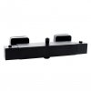 Erga Therm, baterie de duș termostatică de perete 150 mm, negru mat, ERG-YKA-BW.GB-THERM-BLK