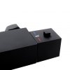 Erga Therm, baterie de duș termostatică de perete 150 mm, negru mat, ERG-YKA-BW.GB-THERM-BLK