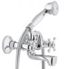Erga Zape, baterie cadă cu set de duș manual, crom, ERG-YKA-BW.ZAPE-CHR