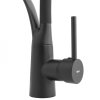 Erga Zefir, baterie chiuveta inalta cu brat elastic h-430, negru mat, ERG-YKA-BZ.ZEFIR-BLK