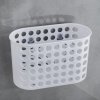 Erga, cos de baie pentru cosmetice 19x8x12 cm pentru ventuze, alb, ERG-YKA-RY.KPW0200