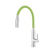 Ferro Zumba Slim, baterie pentru chiuvetă cu braț elastic și spray, Verde/crom, 70730-0Z