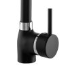 Gamma Alfa, robinet pentru chiuvetă de sine stătător, negru mat cu pete, GMA-BB-BK