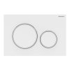 Geberit Sigma20, buton de control Sigma20, alb-alb mat, 115.882.11.1