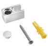 Gelco, capat VARIO pentru fixarea sticlei pe podea, crom, NDGX02C
