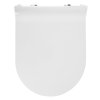 Scaun WC GSI, NORM/PURA, SLIM, Soft Close, alb/crom, MS86CSN11