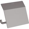 Hansgrohe AddStoris, suport pentru hârtie igienică cu capac, crom negru periat, HAN-41753340