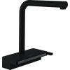 Hansgrohe Aquno Select M81, robinet de bucătărie cu pârghie 250, gura de scurgere, 2jet, negru mat, HAN-73836670